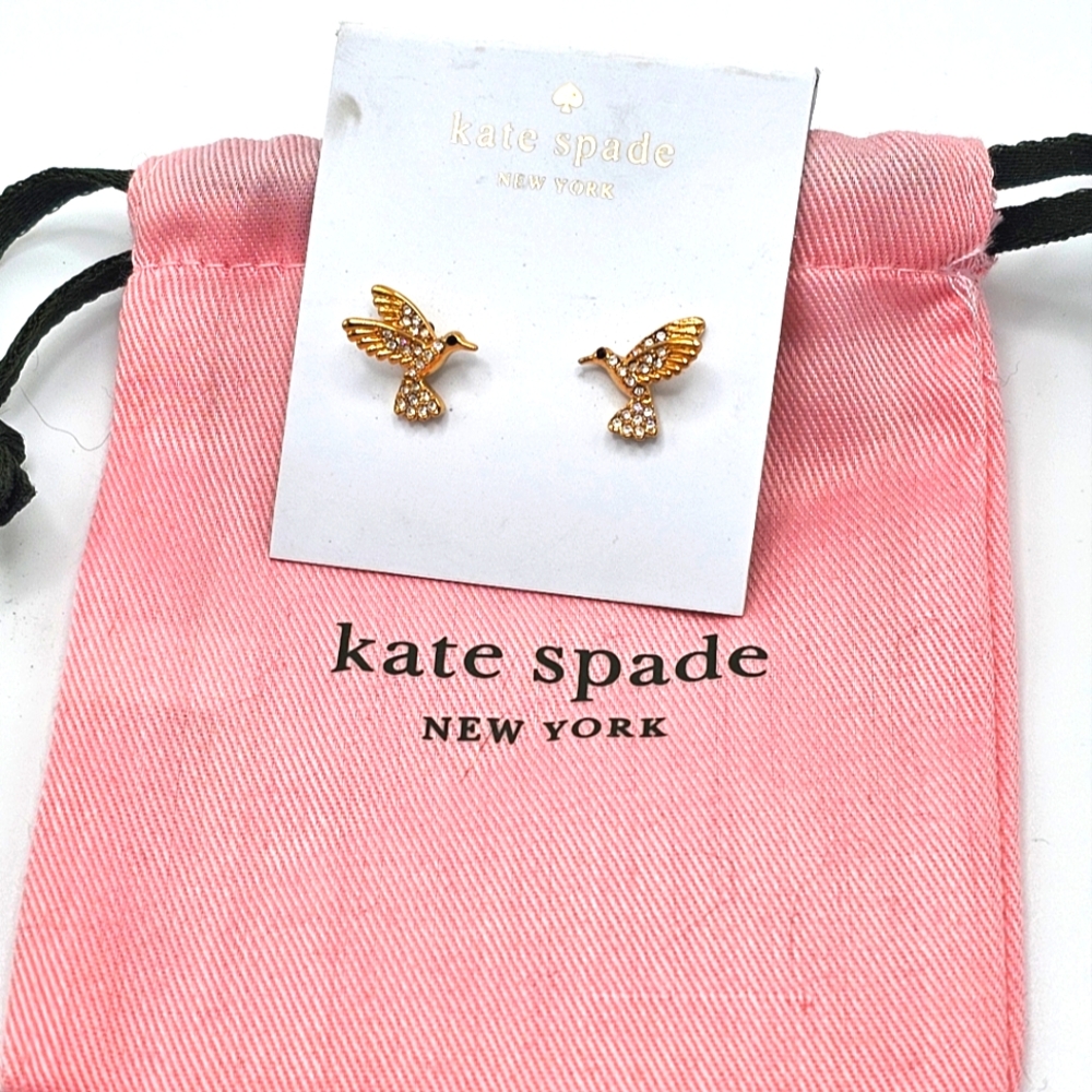 NWT Kate Spade Hummingbird Stud Earrings